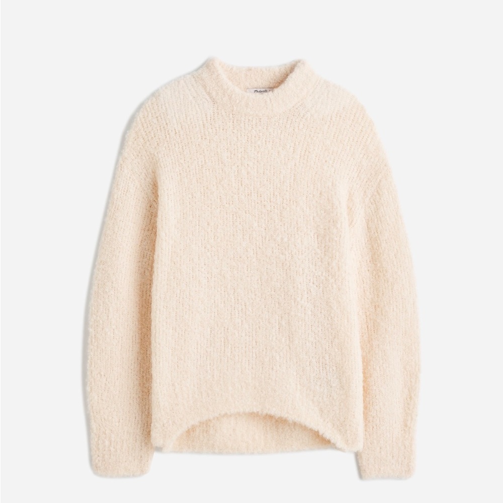 Madewell Wool-Alpaca Blend Bouclé-Knit Oversized Sweater